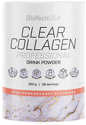 BioTech USA Clear Collagen Professional, 350 g Příchuť: Růže/Granátové jablko