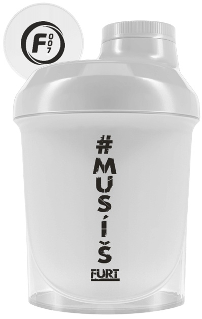 Fitness007 šejkr #musíšfurt 300 ml - bílá
