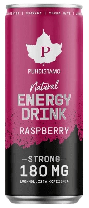 Puhdistamo Natural Energy Drink 330 ml - malina