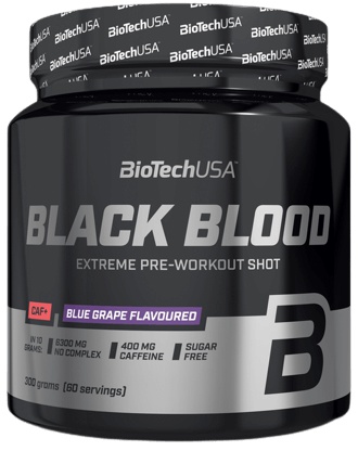 Levně Biotech USA BiotechUSA Black Blood CAF+ 300 g - modrý hrozen