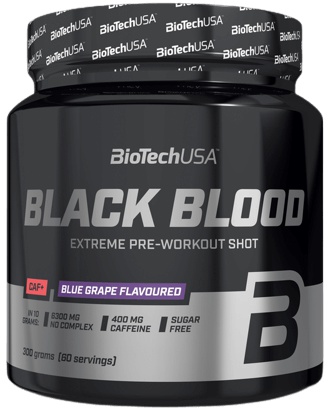 Biotech USA BiotechUSA Black Blood CAF+ 300 g - modrý hrozen