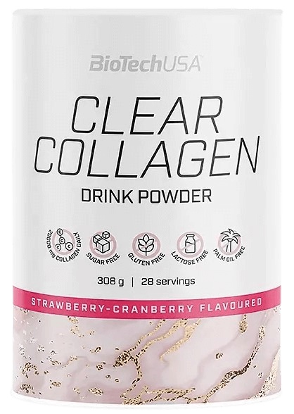 Biotech USA BiotechUSA Clear Collagen 308 g - jahoda/brusinka