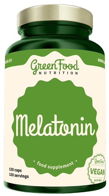 Levně GreenFood Melatonin 120 kapslí
