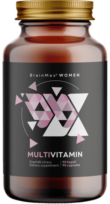 Levně BrainMax Women Multivitamin, multivitamín pro ženy, 90 rostlinných kapslí