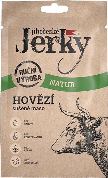 Levně Jihočeské JERKY 20 g - hovězí natur