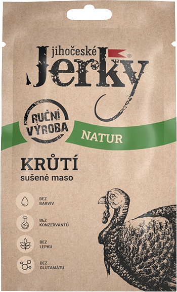 Levně Jihočeské JERKY 20 g - krůtí natur