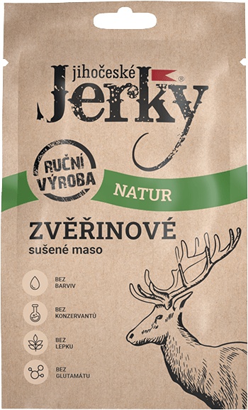 Jihočeské JERKY 20 g - zvěřinové natur