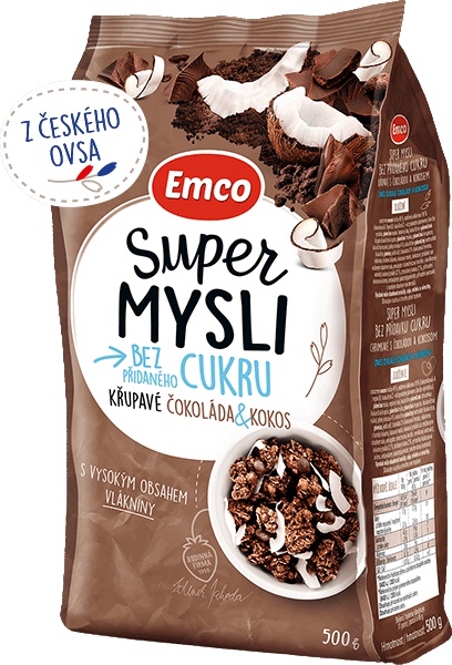Levně Emco Super mysli 500 g - čokoláda/kokos