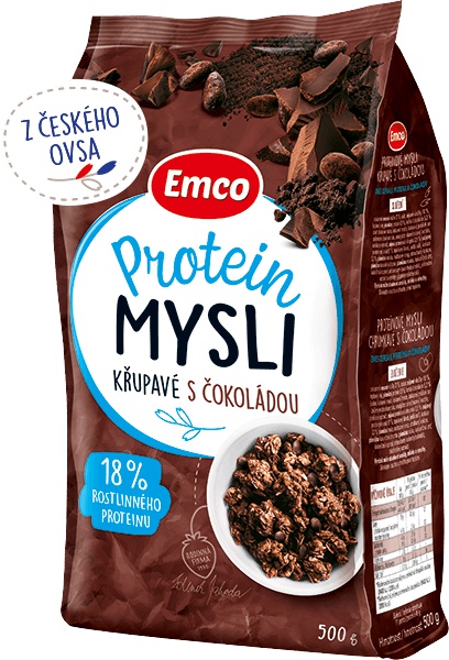 Levně Emco Protein mysli 500 g - čokoláda