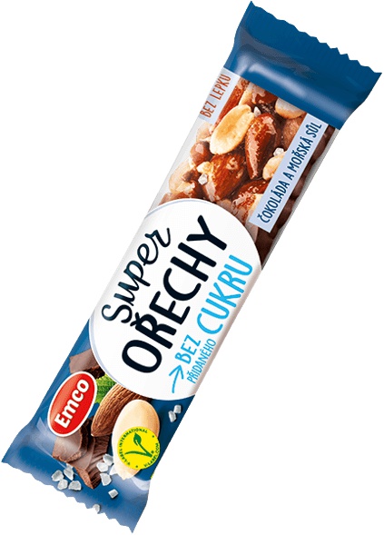 Levně Emco Super ořechy 35 g - čokoláda/mořská sůl