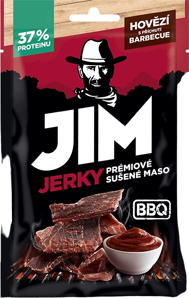 Jim Jerky 23 g - hovězí/barbecue