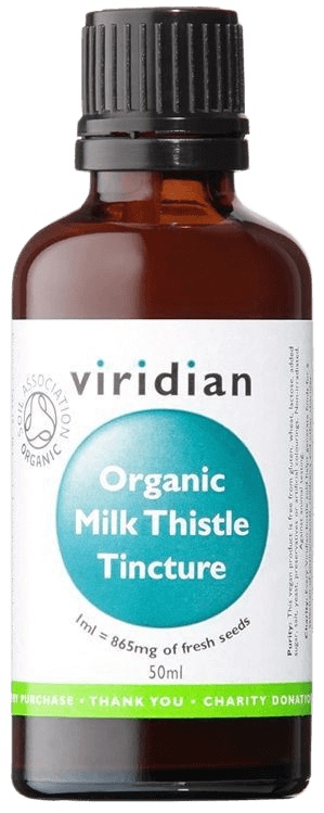 Levně Viridian Nutrition Viridian Milk Thistle (ostropestřec) Tincture 50ml Organic