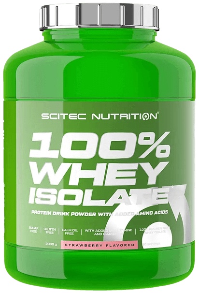Scitec 100% Whey Isolate 1816 g - jahoda/ bílá čokoláda