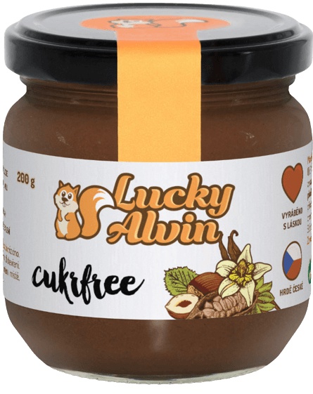 Levně Lucky Alvin Cukrfree Lískooříškový krém 200 g