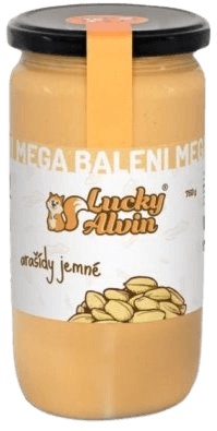 Levně Lucky Alvin Arašídový krém mega balení jemné arašídy 750 g