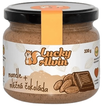 Levně Lucky Alvin Mandlový krém s mléčnou čokoládou 330 g