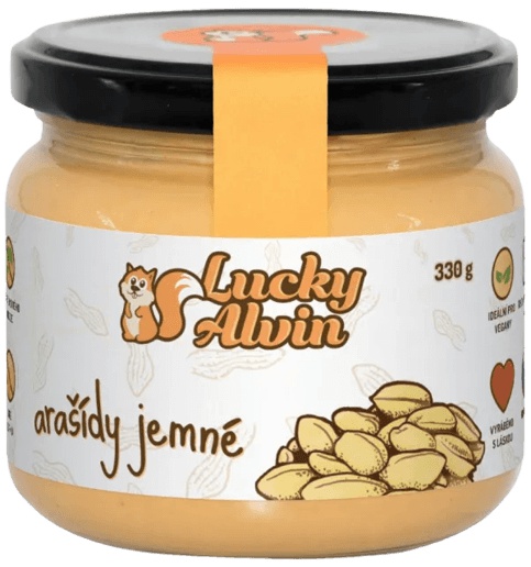 Lucky Alvin Arašídový krém 330 g - jemný