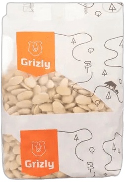 GRIZLY Mandle Natural loupané - 1000 g