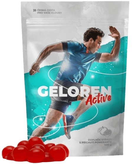 Levně Geloren Active 90 želé tablet - pomeranč