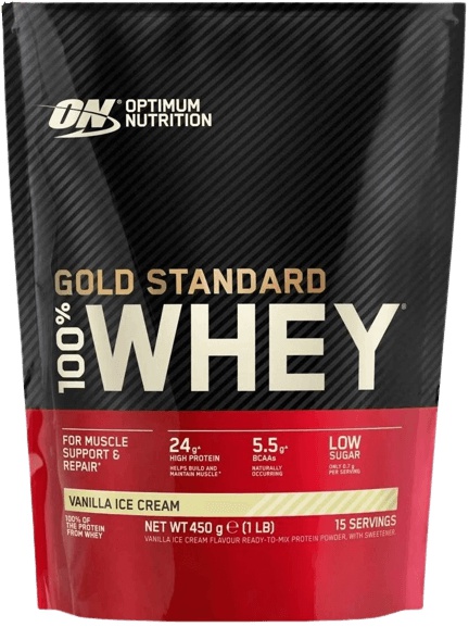 Optimum Nutrition 100% Whey Gold Standard 450 g - jahoda