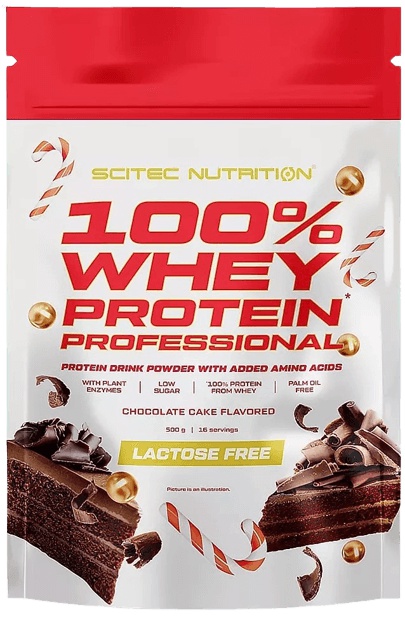 Scitec Nutrition Scitec 100% Whey Protein Professional 500 g - Chocolate Cake (Limited Edition)