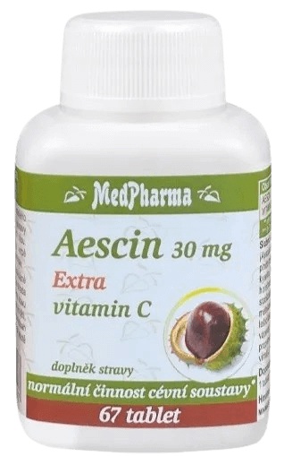 Levně MedPharma Aescin 30 mg Extra vitamin C 67 tablet