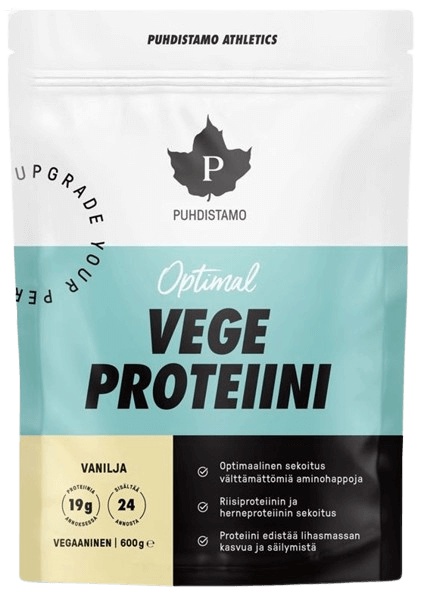 Puhdistamo Optimal Vegan Protein 600 g - Vanilka