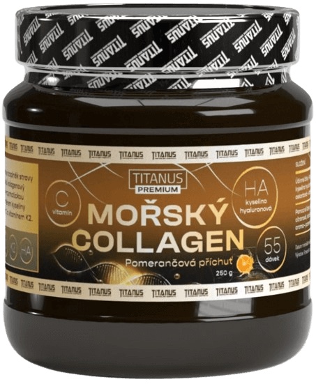 Titánus Mořský Collagen 250 g - pomeranč