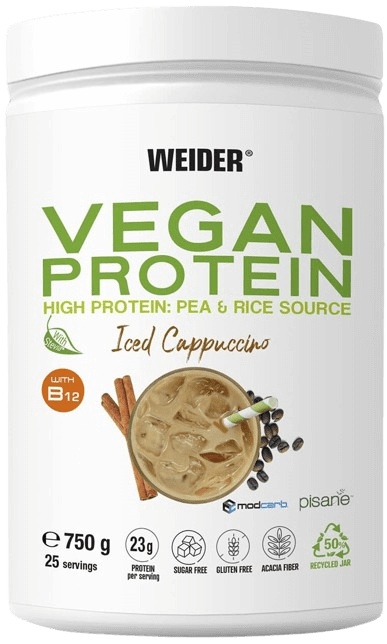 Levně Weider Vegan Protein 750 g - ledové kapučíno