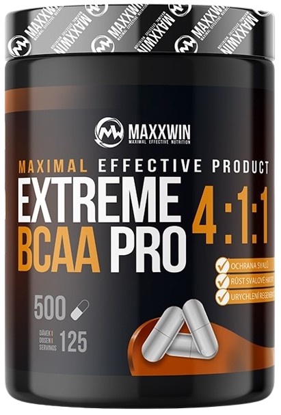 MAXXWIN Extreme BCAA PRO 4:1:1 500 kapslí