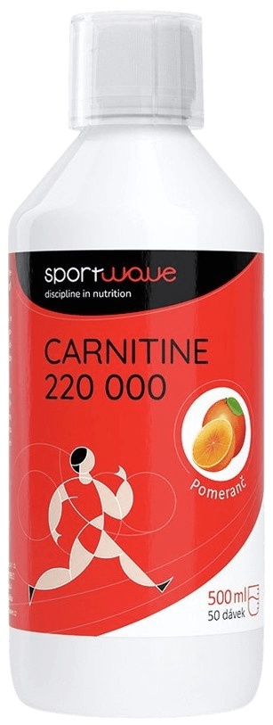 Levně SportWave Carnitine 220 000 500 ml - pomeranč