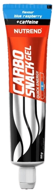 Nutrend Carbosnack with caffeine tuba 50 g - modrá malina