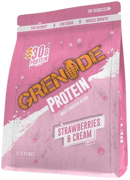 Levně Grenade Whey Protein 2000 g - jahody/smetana