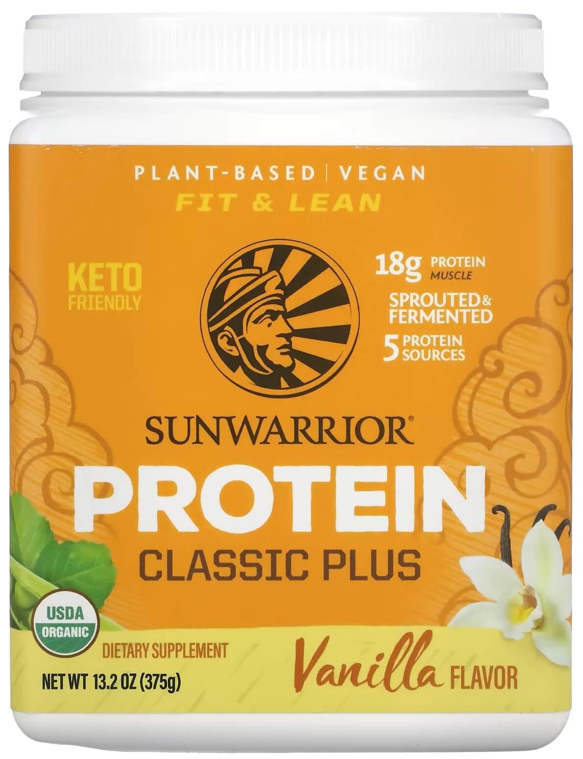 Sunwarrior Protein Classic Plus 375 g - bez příchuti