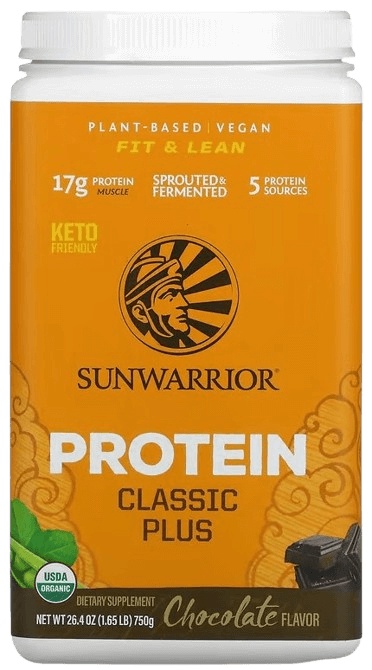 Sunwarrior Protein Classic Plus 750 g - čokoláda