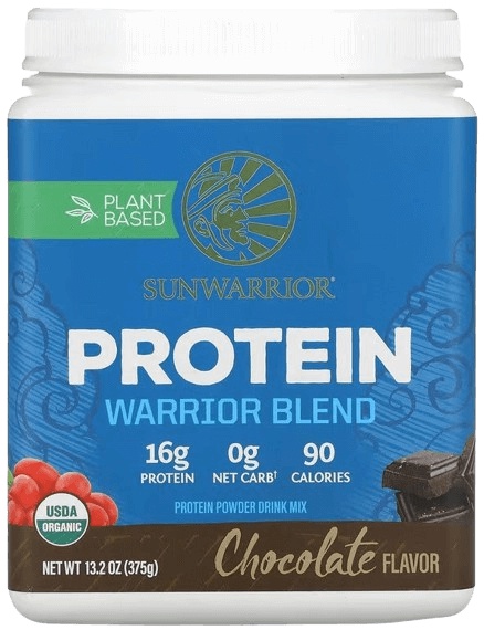 Sunwarrior Protein Warrior Blend 375g - čokoláda