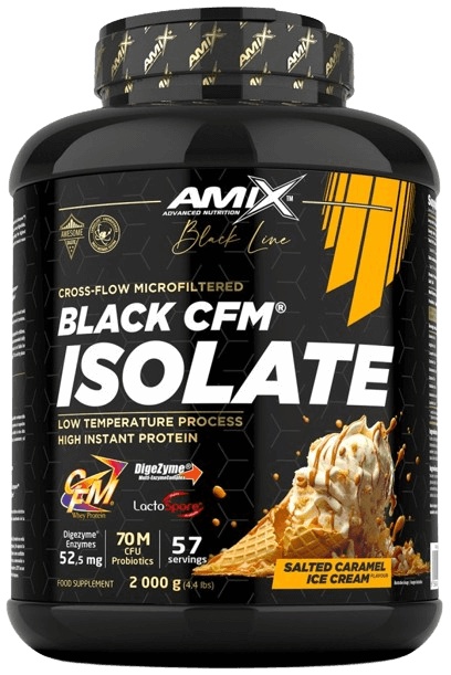 Levně Amix Nutrition Amix BLACK Line Black CFM Isolate 2000 g - slaný karamel/zmrzlina