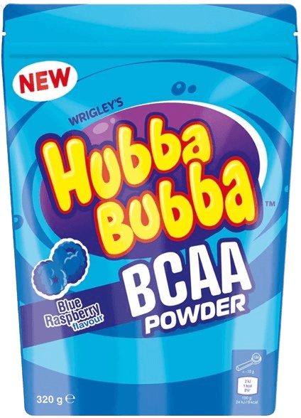 Levně Mars Protein Hubba Bubba BCAA Powder 320 g - modrá malina