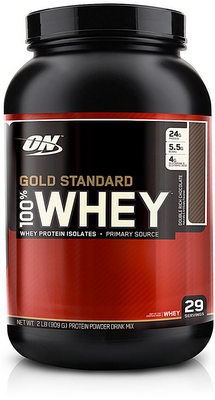 Levně Optimum Nutrition 100% Whey Gold Standard 900 g - banán