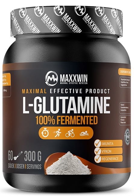 Levně MAXXWIN L-Glutamine 100% Fermented 300 g - malina
