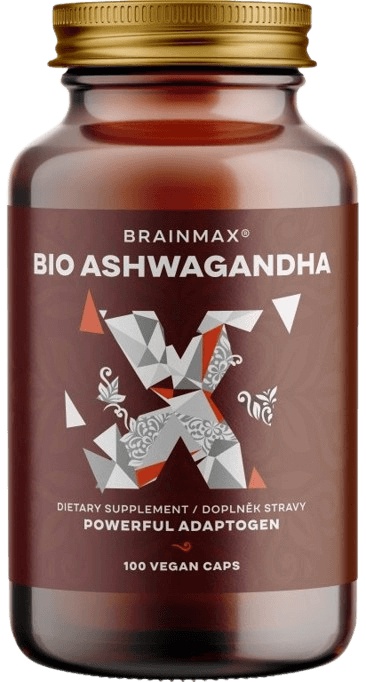 Levně BrainMax BIO Ashwagandha (ašvaganda) 660 mg 100 rostlinných kapslí
