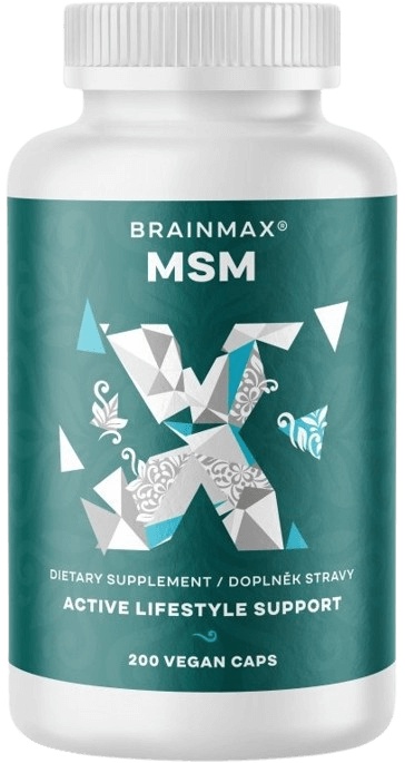 Levně BrainMax MSM 800 mg 200 rostlinných kapslí