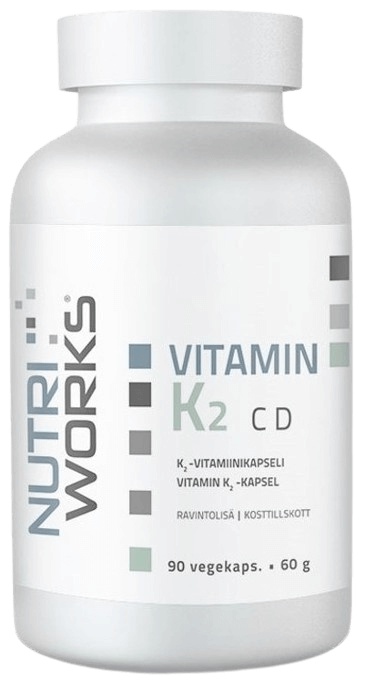 Levně NutriWorks Vitamin K2 C D 90 kapslí
