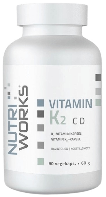 NutriWorks Vitamin K2 C D 90 kapslí