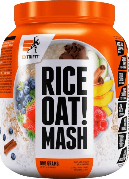 Extrifit Rice & Oat Mash, 900 g Příchuť: Borůvka