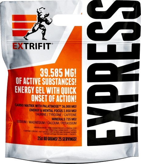 Extrifit Express Energy Gel 25 x 80 g - limetka