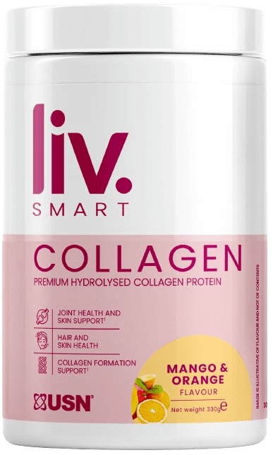 USN LivSMART Collagen 330 g - mango/pomeranč 