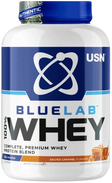USN (Ultimate Sports Nutrition) USN Bluelab 100% Whey Premium Protein 2000 g - slaný karamel + USN Šejkr Steel Qhush 750 ml ZDARMA