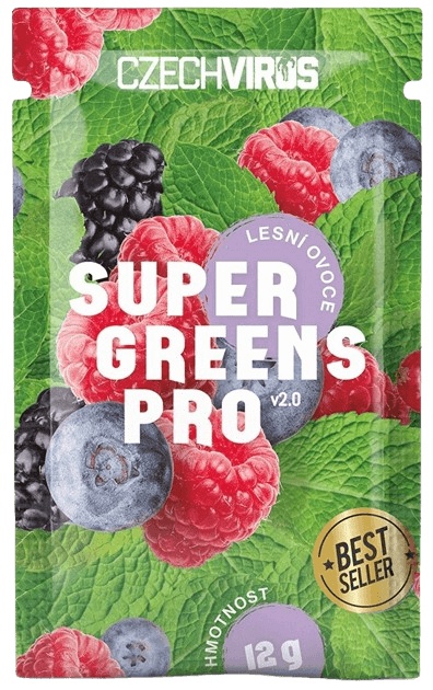 Levně Czech Virus Super Greens PRO V2.0 12 g - lesní ovoce