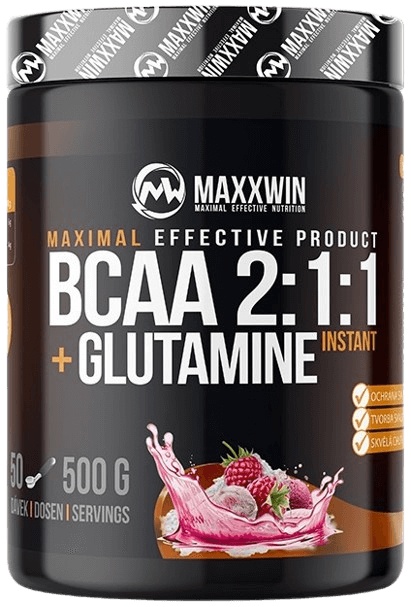 Levně Maxxwin BCAA + GLUTAMINE 500 g - malina